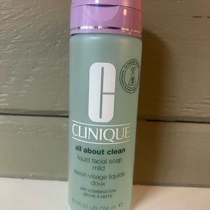 Clinique All About Clean Liquid Facial Soap Mild 6.7 oz. New